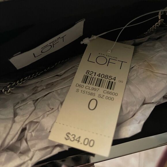 ANN TAYLOR Sequin Clutch w Chain NWT - Picture 8 of 9